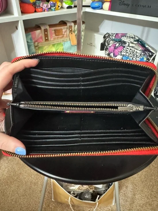 Coach x Disney Mickey Mouse Zip Wallet - Picture 8 of 9